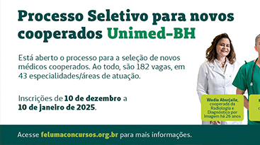 Unimed-BH abre seleção para novos médicos cooperados